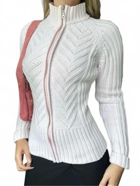 2007 Vintage Denver Hayes | 100% Cotton Baby Pink Chunky Cable Knit
